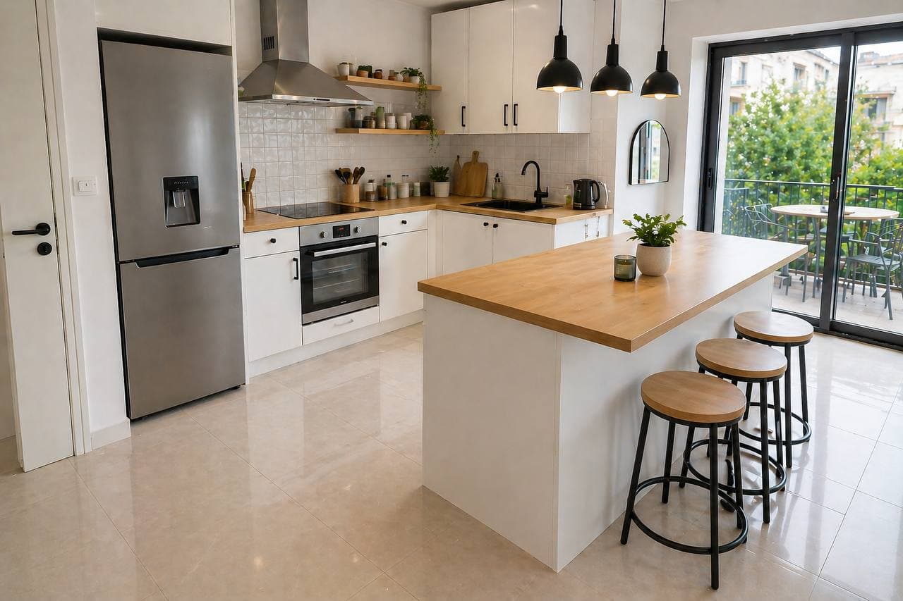 Cuisine Airbnb après Émeraude