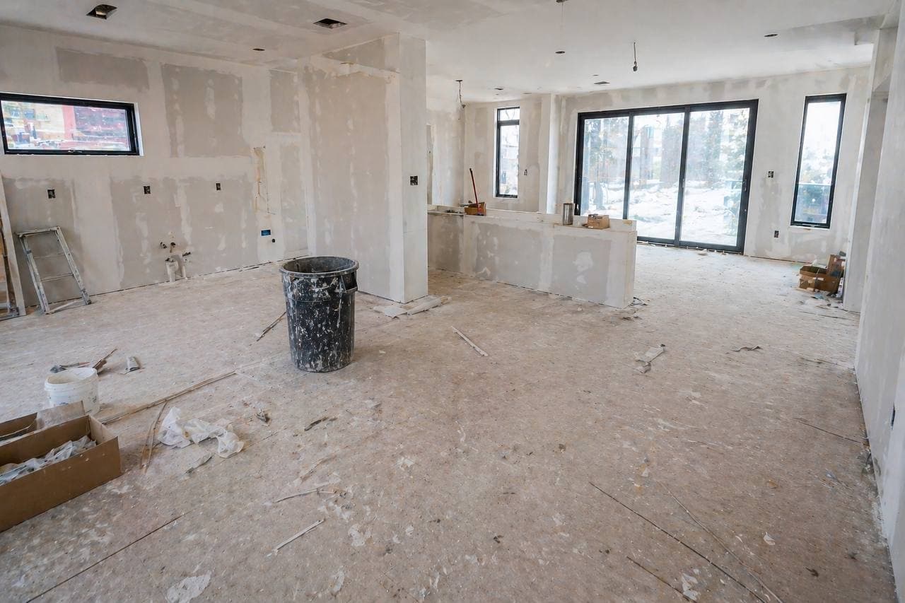 Chantier avant nettoyage